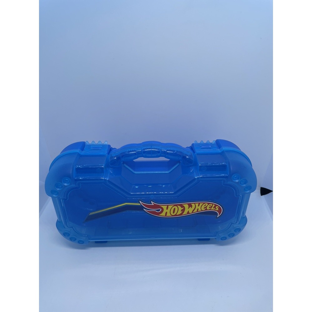 HOT WHEELS Smart Box Car Case Blue Small Hand Held Carrying Case - Picture 5 of 5